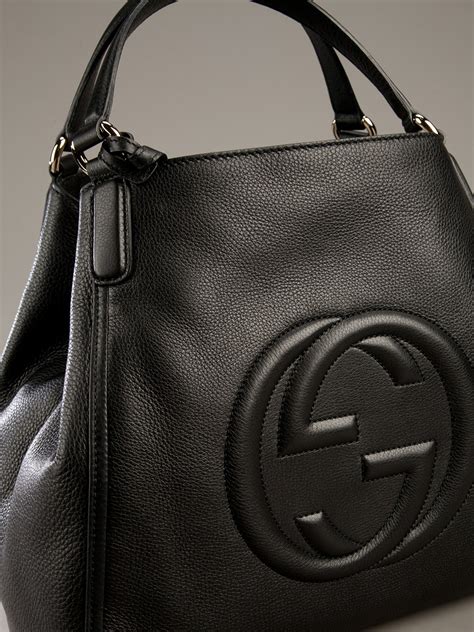 gucci tote black|large black gucci tote.